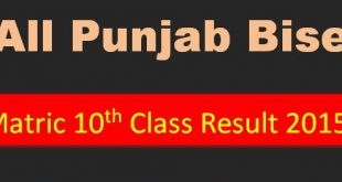 All Pakistan Punjab BISEs Boards Matric Result 2015