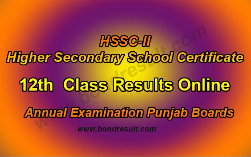 12th Class HSSC-II Results