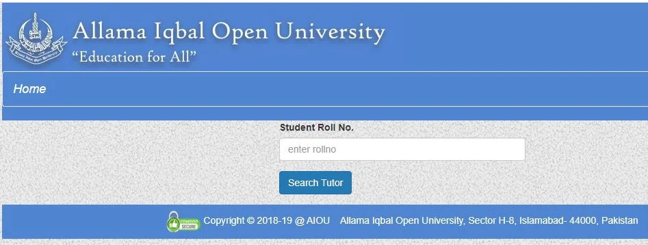 AIOU Tutor Names and Addresses 2021 | Bond Result AIOU Tutor Names and Addresses 2025
