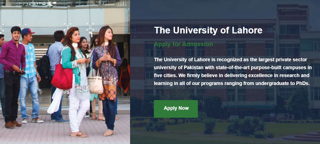 Apply To UOL | The University of Lahore