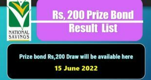 Rs. 200 Prize Bond List, Draw 90, Multan