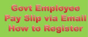 Salary Slip Email Registration for Male Employees