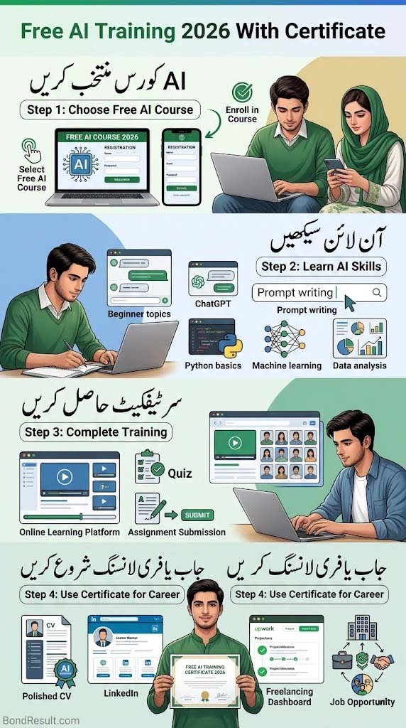 Free AI Training 2026 online course guide for Pakistani students 