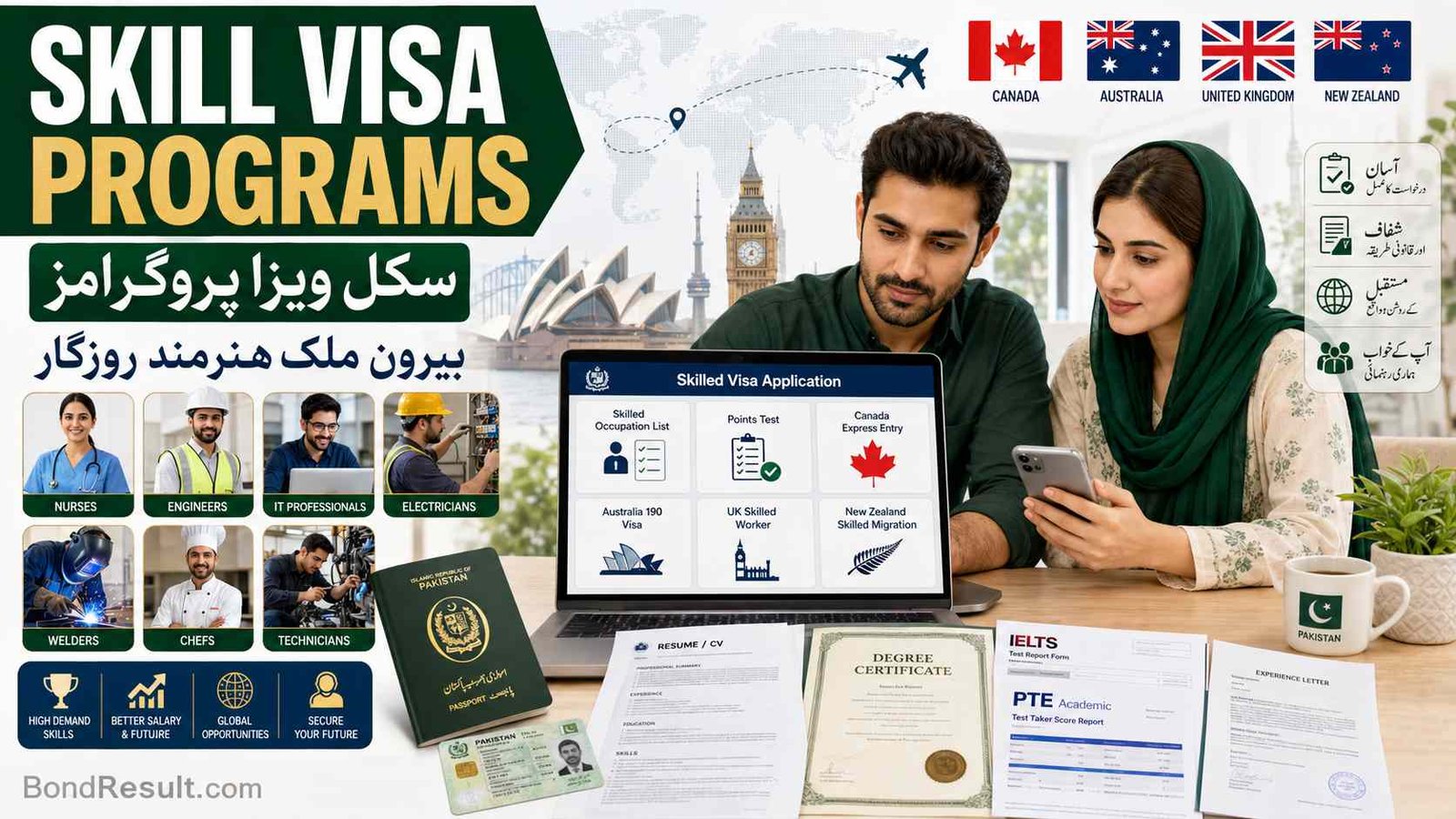 Skill Visa Programs guide for Pakistani skilled workers applying abroad