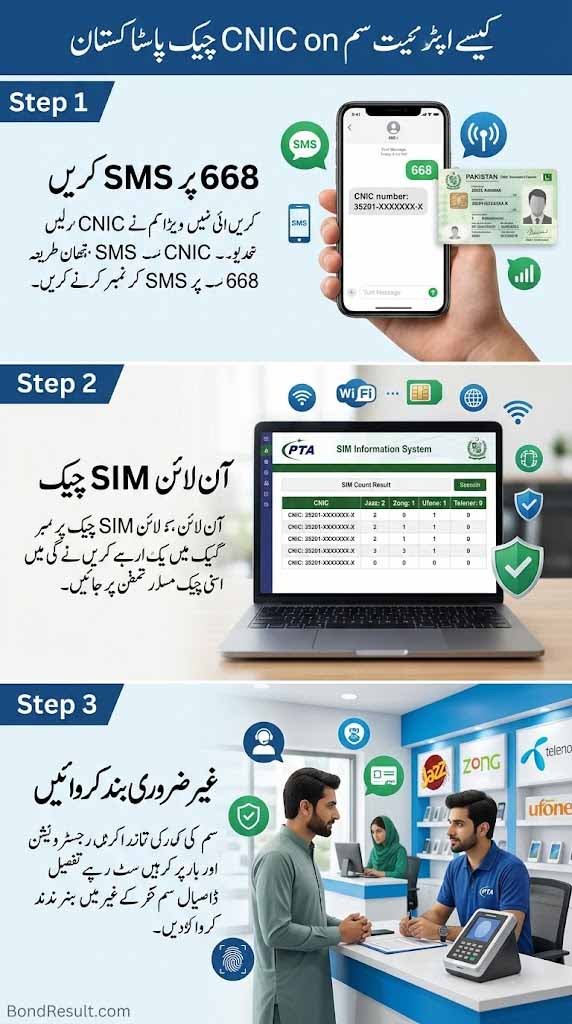 Easy PTA guide for checking SIM numbers on CNIC in Pakistan