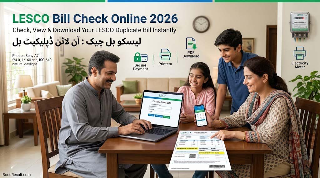 LESCO Bill Check online duplicate bill by reference number and customer ID in Pakistan